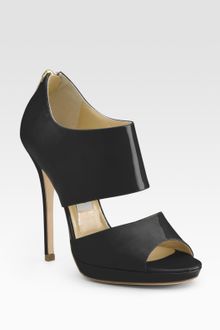 Jimmy Choo Private Patent Leather Sandals - Lyst