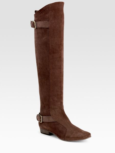 chocolate knee boots