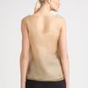 Oscar De La Renta Sleeveless Silk Organza Blouse in Beige (nude) - Lyst