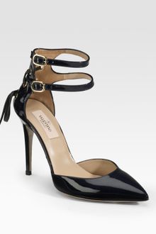 Valentino Patent Leather Point-toe Pumps - Lyst