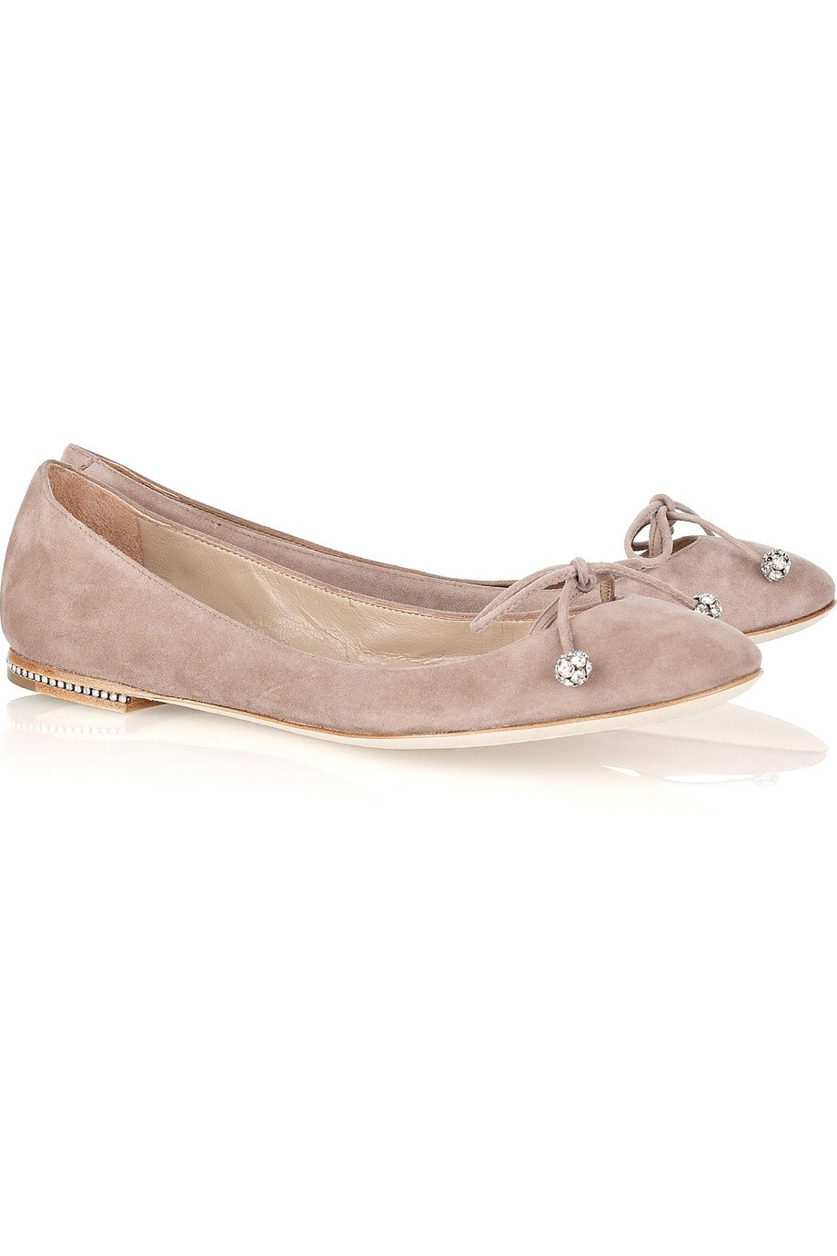 embellished ballerina flats
