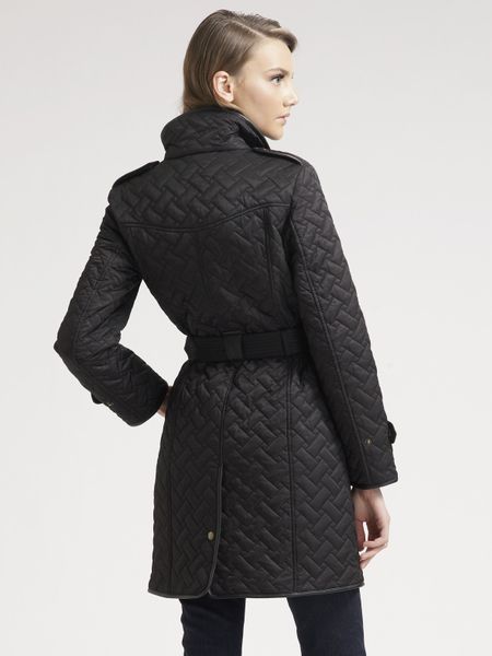 Cole Haan Quilted Jacket in Black | Lyst