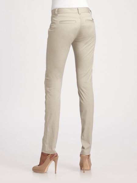 Michael Michael Kors Skinny Riding Pants In Beige Camel Lyst