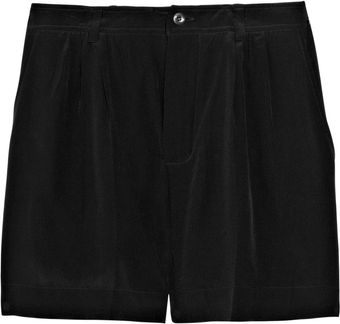 Miu Miu Silk Crepe De Chine Shorts - Lyst