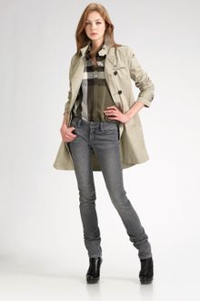 Burberry Brit Double-breasted Trench Coat - Lyst