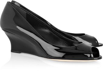  Patent-leather Peep-toe Wedges 