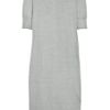 Stella Mccartney Buttonedback Wool Sweater Dress in Gray - Lyst