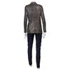 Yigal Azrouel Leather Blazer in Gray (grey) - Lyst