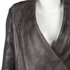 Yigal Azrouel Leather Blazer in Gray (grey) - Lyst