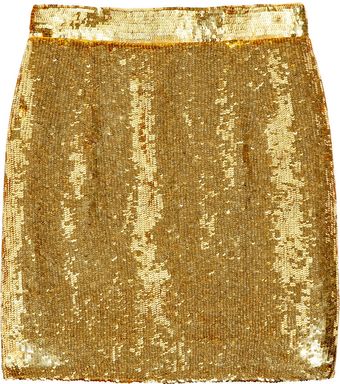 Ashish Sequined Silk High-waisted Skirt - Lyst