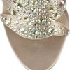 Gucci Crystalembellished Silksatin Sandals in Silver (taupe) - Lyst