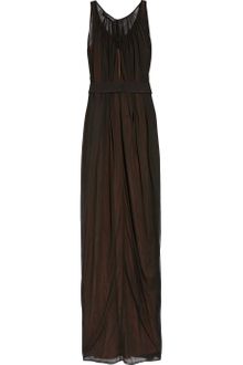 Amanda Wakeley Draped Stretch-gauze Gown - Lyst