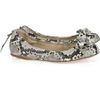 Miu Miu Bowembellished Python Ballerina Flats in Gray - Lyst