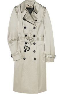 Burberry Prorsum Cotton-sateen Trench Coat - Lyst