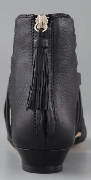 dolce vita black flat sandals