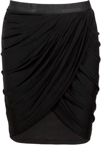 Lublu Mini Drape Skirt - Lyst