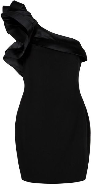 Notte By Marchesa Organza One Shoulder Dress - Lyst