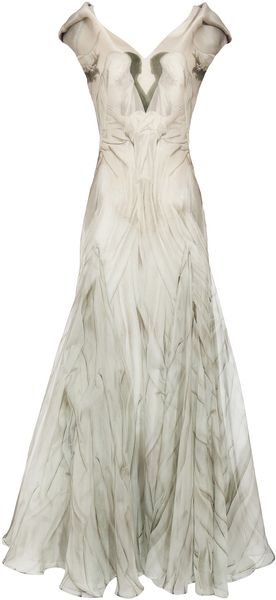 Alexander McQueen Gown with Angel Print - Lyst