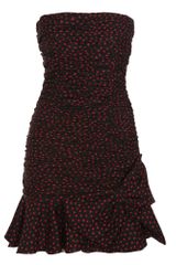 Azzaro Integre Ruched Mini Dress