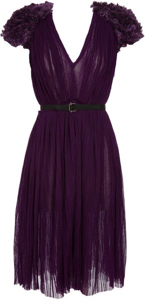 Bottega Veneta Dress with Embroidered Shoulders - Lyst