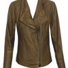 Vince Soft Leather Biker Jacket in Green (forest) - Lyst