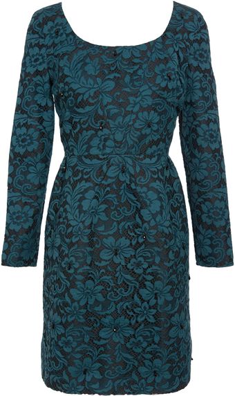 Erdem Lace Dress with Scoop Neck - Lyst