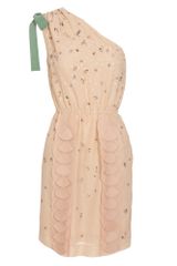 Fendi Embroidered Silk Dress