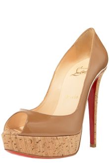 Christian Louboutin Banana Cork-heel Pump - Lyst