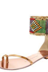 Giuseppe Zanotti Tribal-cuffed Flat Sandal