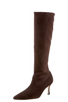 Manolo Blahnik Suede Boot - Lyst