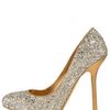 Miu Miu Glittered Pump in Silver (black) - Lyst