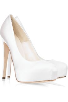 Brian Atwood Maniac Silk-satin Platform Pumps - Lyst