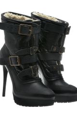 Burberry Prorsum Aviator Shearling Platform Boot