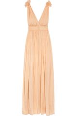 D&G Backless Silk-chiffon Gown