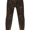 Balmain Leather Wash Trousers in Brown - Lyst