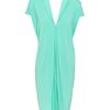 Roland Mouret Silesia Parachute Silk Tunic Dress in Green (aquamarine) - Lyst