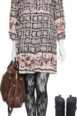 Anna Sui Printed Button Front Dress