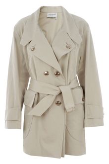Yves Saint Laurent Short Trench Coat - Lyst