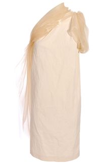 Bottega Veneta Tulle Trimmed Dress - Lyst
