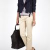 Farhi By Nicole Farhi Breton Pastel Stripe Tee in White (pink) - Lyst