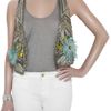Matthew Williamson Bead and Featherembellished Vest in Silver - Lyst