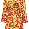 See By Chloé Printed Cotton Trench Coat in Yellow - Lyst