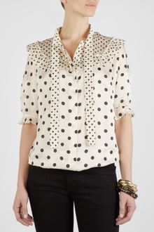 Sonia By Sonia Rykiel Polka Dot Blouse - Lyst
