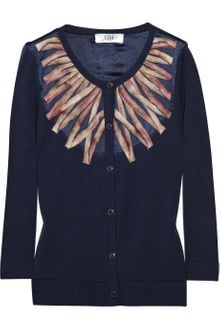 Tibi Embellished Wool Sweater - Lyst