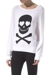Wildfox Skull and Cross Bones Jumper