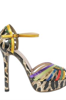 Ernesto Esposito 130mm Patchwork Ankle Sandals - Lyst