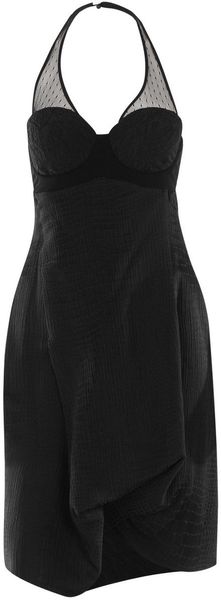 Preen Amour Alligator Dress in Black - Lyst