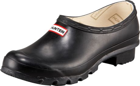 hunter clogs black