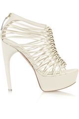 Alexander McQueen Braided Multi-strap Leather Sandals