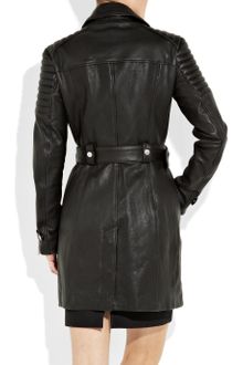 Burberry Prorsum Quilted Leather Motocross Coat - Lyst